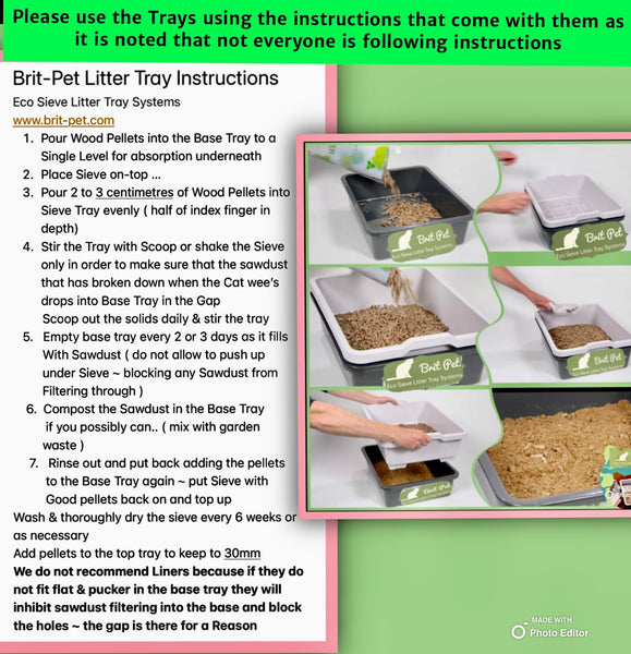 Litter Tray Instructions Brit Pet