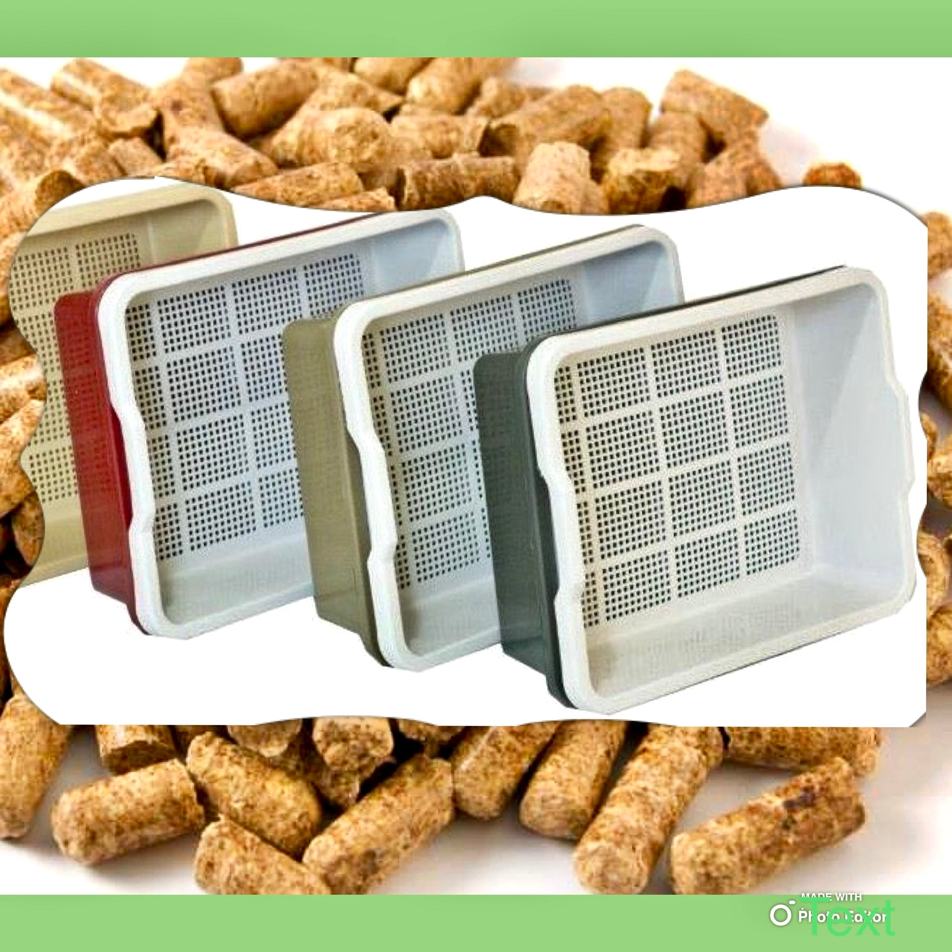 Pine Pellet Cat Litter Stainless Steel Sifting Cat Litte Box Fo