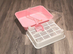 Cat / Kitten Sieve Litter Tray System with Scoop