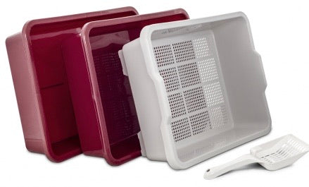 2 Piece Standard Sieve Tray Set Plus Extra Base Plus Scoop